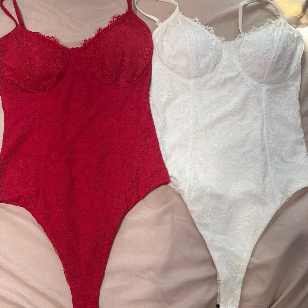 Klassy network lace brami bodysuits